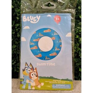 Bluey Swim Tube Inflatable Ring Pool Float 19 Inch Kids Toy‎ Fun Water Play